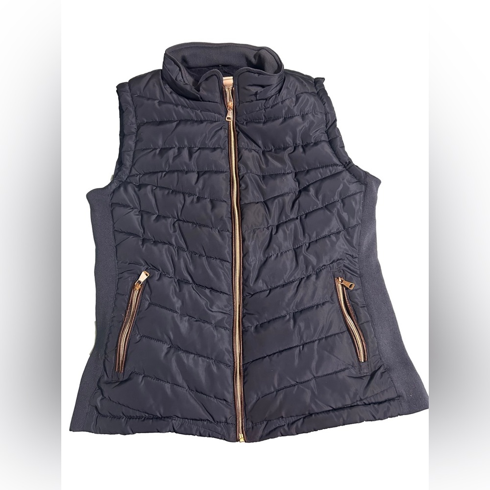 Women's Blue Quilted Vest